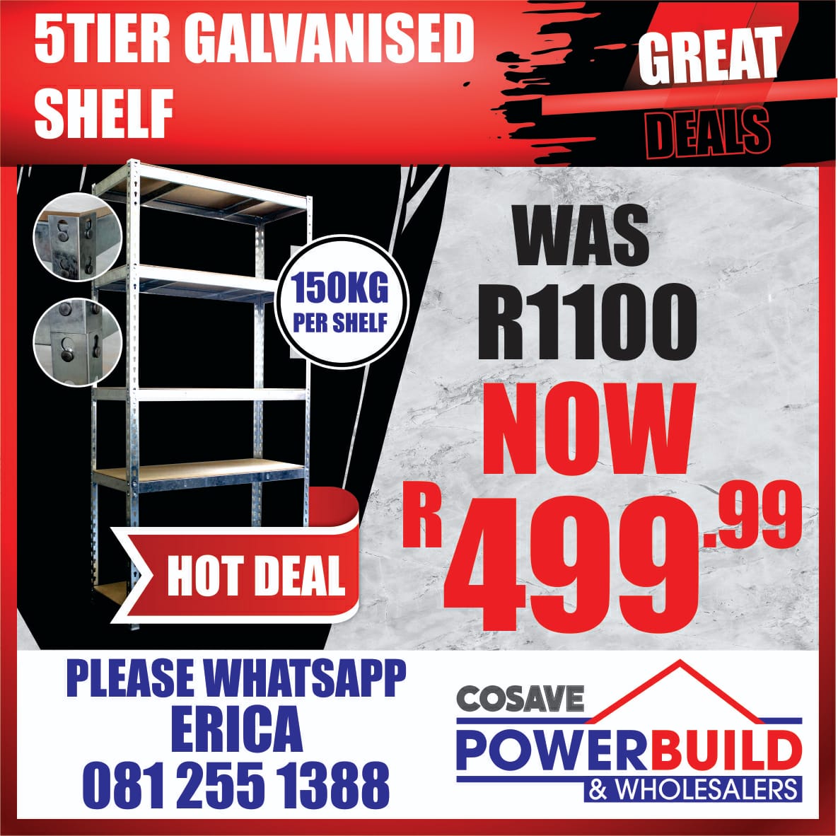 Galvanized Storage Shelves!